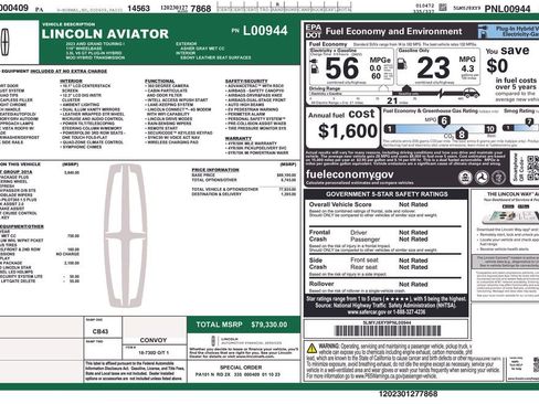 Used 2023 Lincoln Aviator Grand Touring w/ Equipment Group 301A image 4