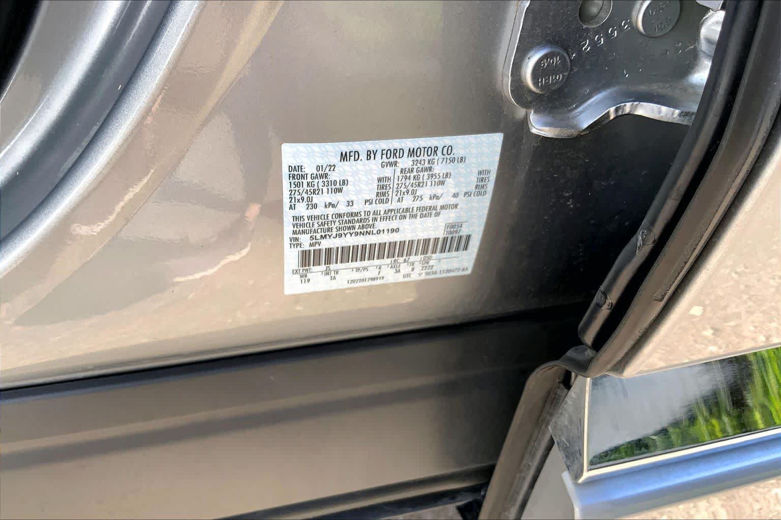Used 2022 Lincoln Aviator Black Label Grand Touring w/ Class IV Trailer Tow Package AWD/4WD image 29