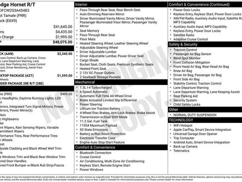 New 2025 Dodge Hornet R/T w/ Tech Pack image 3