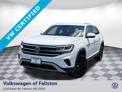 Certified 2023 Volkswagen Atlas Cross Sport SE w/ Black Wheel Package AWD/4WD image 1
