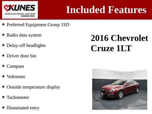Used 2016 Chevrolet Cruze LT FWD image 3