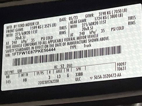 Used 2023 Ford F150 Lariat AWD/4WD image 33