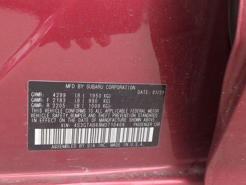 Used 2021 Subaru Impreza 2.0i AWD/4WD image 12