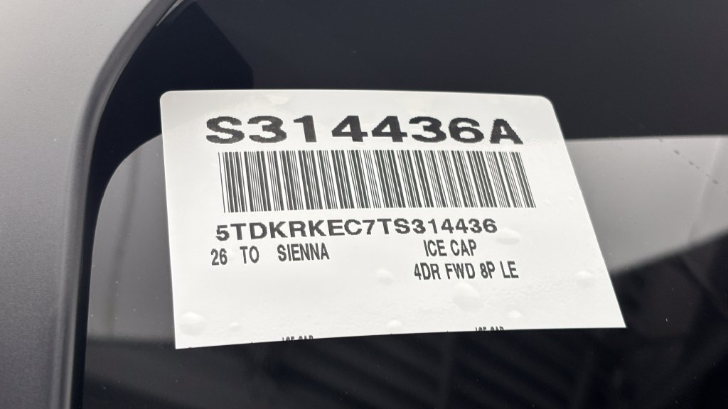 Certified 2026 Toyota Sienna LE FWD image 45