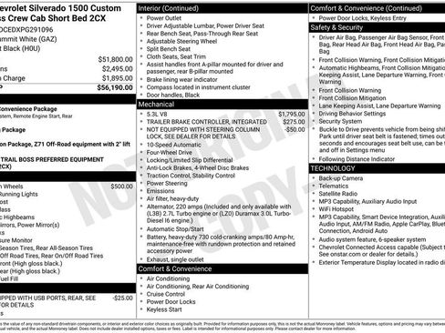 Used 2023 Chevrolet Silverado 1500 Custom Trail Boss AWD/4WD image 3