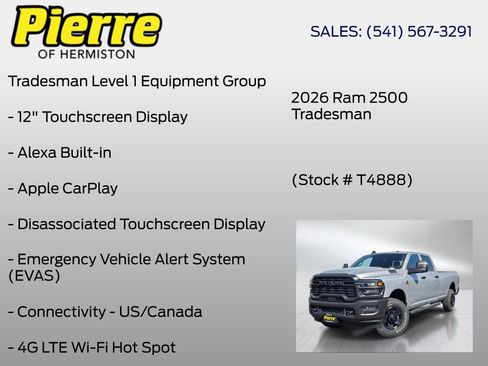 New 2026 RAM 2500 Tradesman AWD/4WD image 18