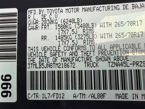 New 2026 Toyota Tacoma TRD Off-Road image 17