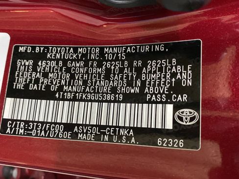 Used 2016 Toyota Camry LE FWD image 27