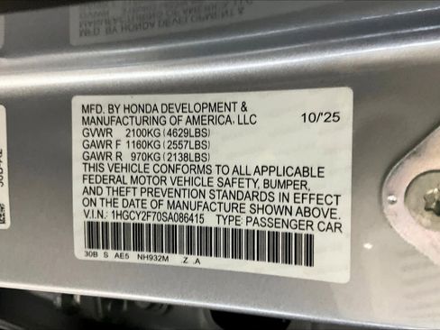 New 2025 Honda Accord Sport image 22