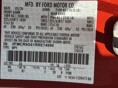 Used 2024 Ford Bronco Sport Heritage w/ Heritage Convenience Package AWD/4WD image 32