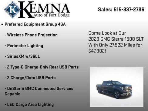 Used 2023 GMC Sierra 1500 SLT w/ SLT Premium Package image 12