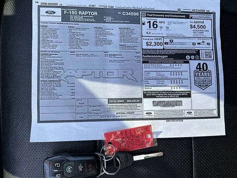 Used 2017 Ford F150 Raptor w/ Equipment Group 802A Luxury AWD/4WD image 19