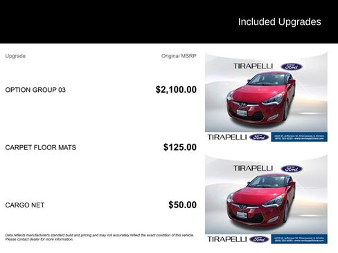 Used 2015 Hyundai Veloster w/ Option Group 03 FWD image 12