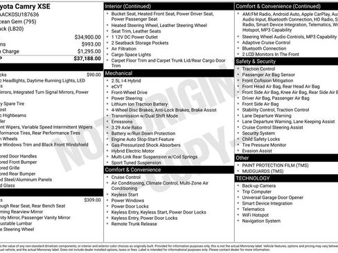 Certified 2025 Toyota Camry XSE FWD image 3