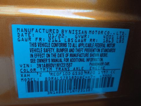Used 2022 Nissan Sentra SR w/ SR Premium Package FWD image 33