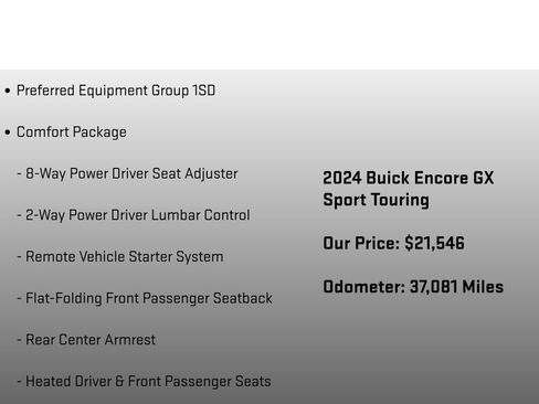 Used 2024 Buick Encore GX Sport Touring w/ Comfort Package image 6