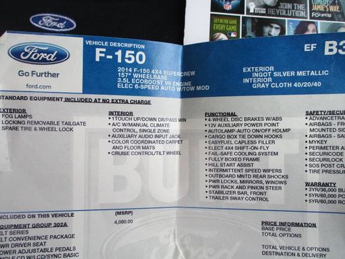 Used 2014 Ford F150 XLT w/ Equipment Group 302A Luxury image 31