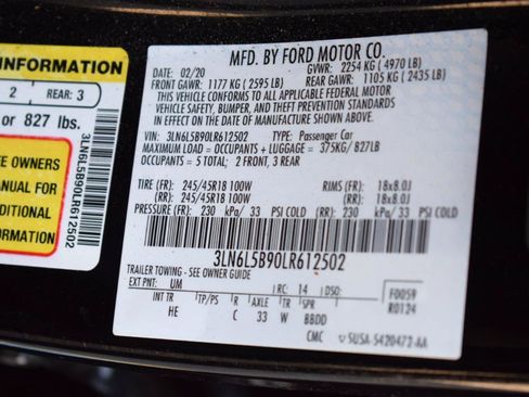 Used 2020 Lincoln MKZ AWD w/ Convenience Package image 40