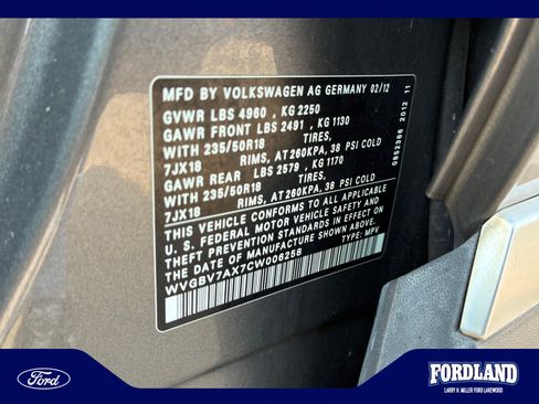 Used 2012 Volkswagen Tiguan S AWD/4WD image 25