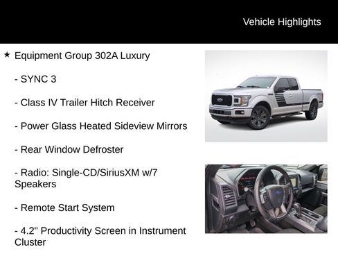 Used 2018 Ford F150 XLT w/ Equipment Group 302A Luxury image 6