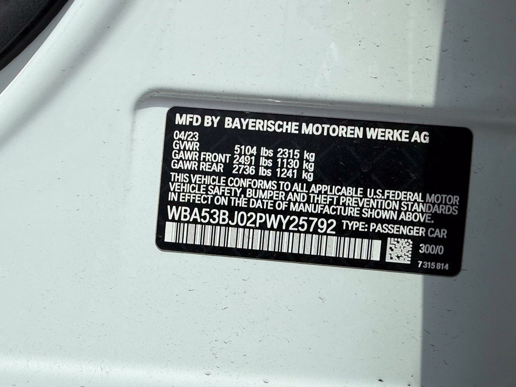 Used 2023 BMW 540i w/ M Sport Package RWD image 38