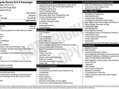 Used 2023 Toyota Sienna XLE FWD image 7
