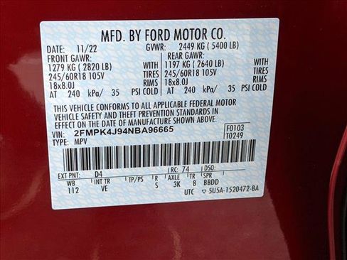 Certified 2022 Ford Edge SEL w/ Convenience Package AWD/4WD image 16