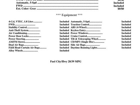 Used 2012 Honda Civic LX image 7