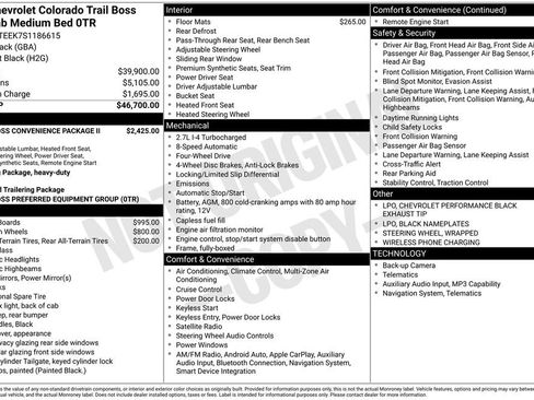 New 2025 Chevrolet Colorado Trail Boss AWD/4WD image 28