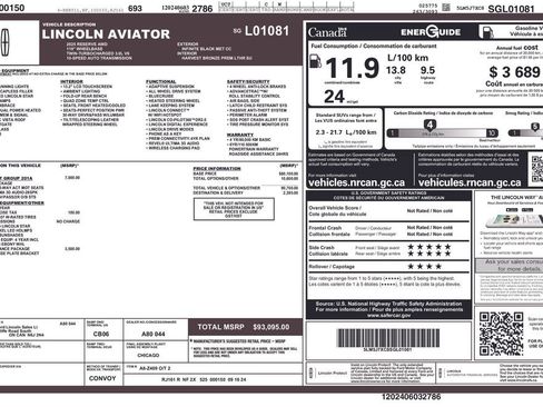 Used 2025 Lincoln Aviator Reserve w/ Equipment Group 201A AWD/4WD image 30