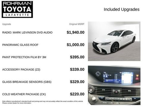 Used 2018 Lexus LS 500 F Sport w/ Accessory Package (Z2) RWD image 4