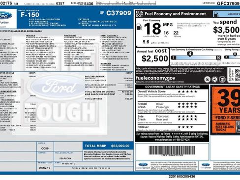 Used 2016 Ford F150 King Ranch w/ Equipment Group 601A Luxury AWD/4WD image 6