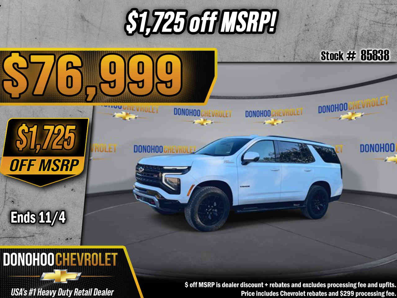 New 2027 Chevrolet Tahoe Z71 w/ Comfort Package AWD/4WD image 1