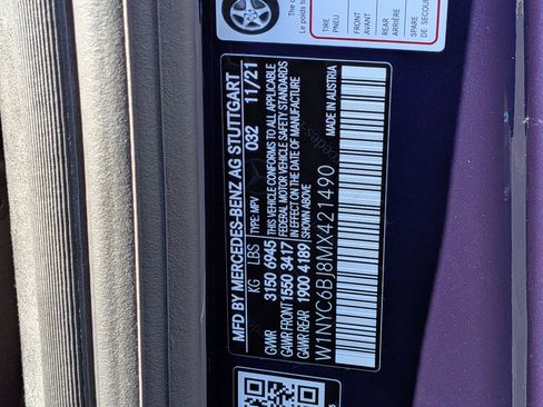 Certified 2021 Mercedes-Benz G 550 G 550 image 24