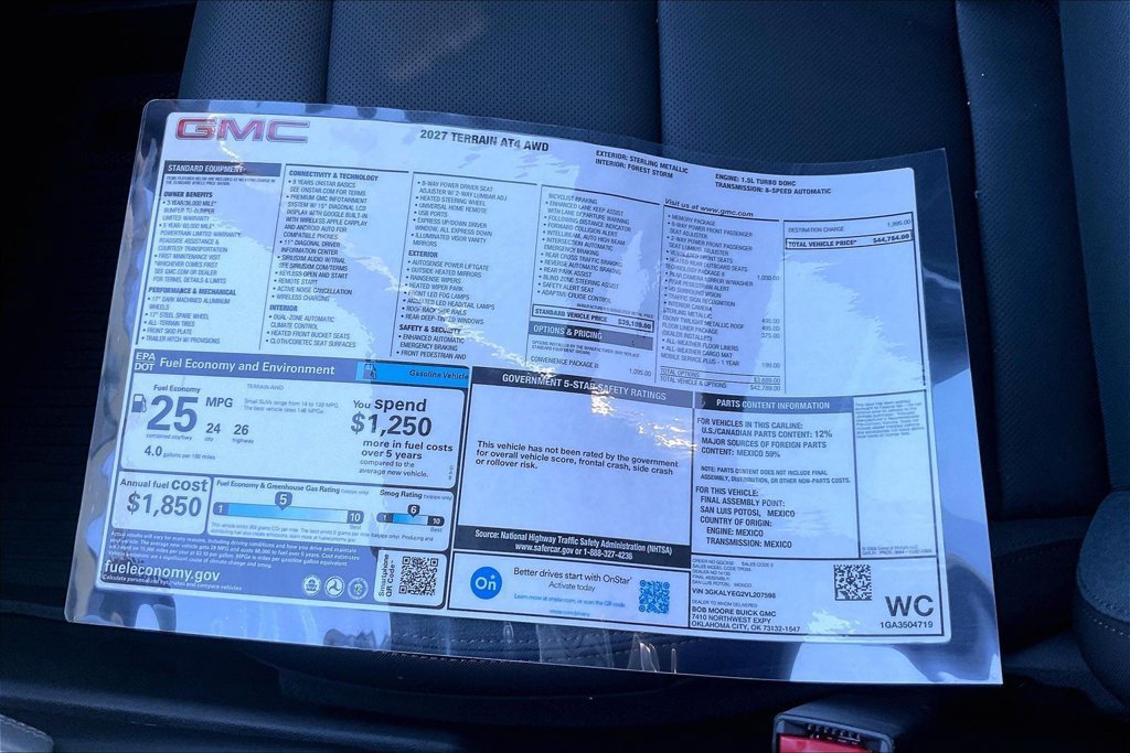 New 2027 GMC Terrain AT4 w/ Convenience Package III AWD/4WD image 13