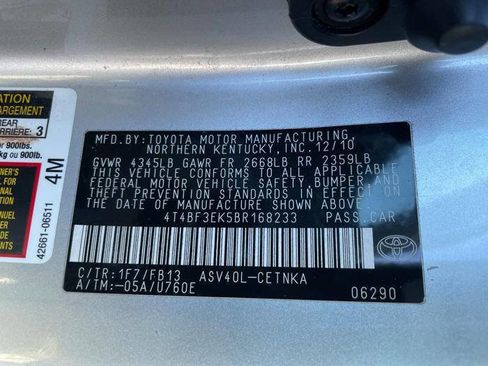 Used 2011 Toyota Camry Base 4dr Sedan 6A image 39