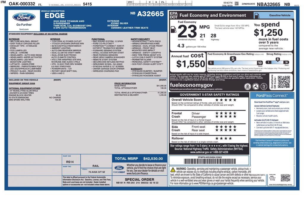 Used 2022 Ford Edge Titanium AWD/4WD image 28