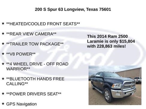 Used 2014 RAM 2500 Laramie w/ Protection Group image 10