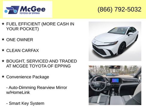 Used 2025 Toyota Camry SE w/ Convenience Package AWD/4WD image 4