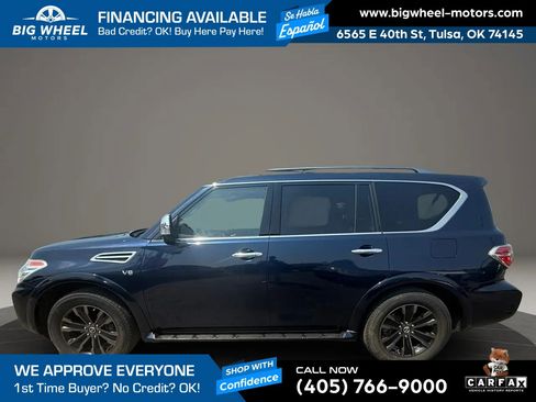 Used 2019 Nissan Armada Platinum w/ Captain's Chairs Package AWD/4WD image 2