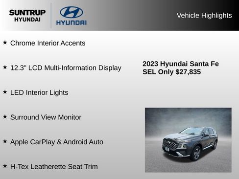 Used 2023 Hyundai Santa Fe SEL w/ Premium Package AWD/4WD image 30