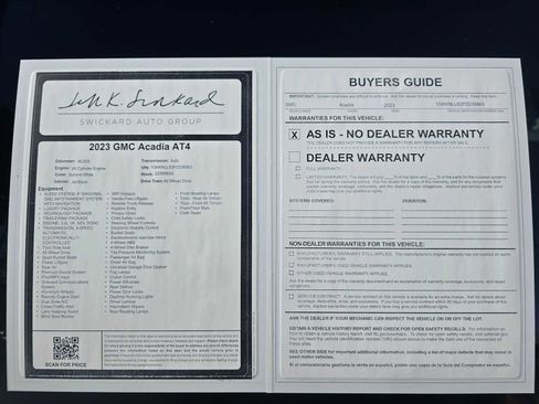 Used 2023 GMC Acadia AT4 w/ Technology Package image 19