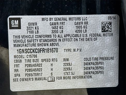 Used 2015 Chevrolet Tahoe LTZ image 42