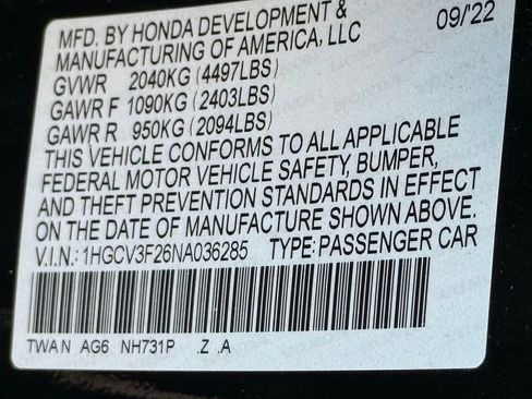 Used 2022 Honda Accord Sport image 36