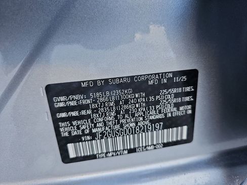 New 2026 Subaru Crosstrek 2.5i Sport w/ Crosstrek Mirror Package AWD/4WD image 43