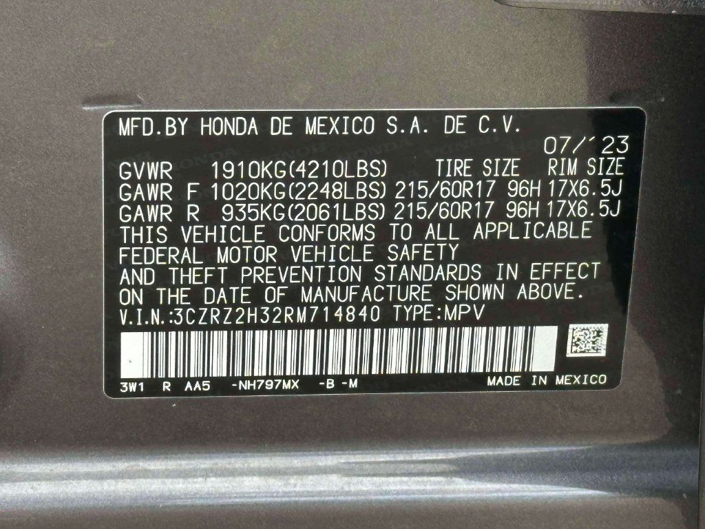 Certified 2024 Honda HR-V LX image 28