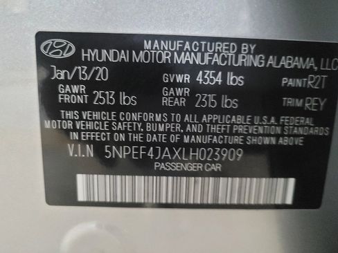 Used 2020 Hyundai Sonata SEL w/ Convenience Package FWD image 33