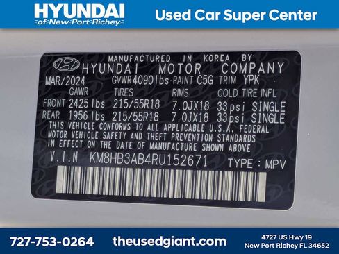 Certified 2024 Hyundai Kona SEL FWD image 37