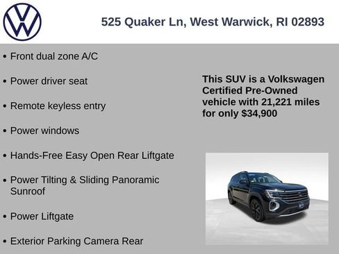 Certified 2024 Volkswagen Atlas SE AWD/4WD image 13