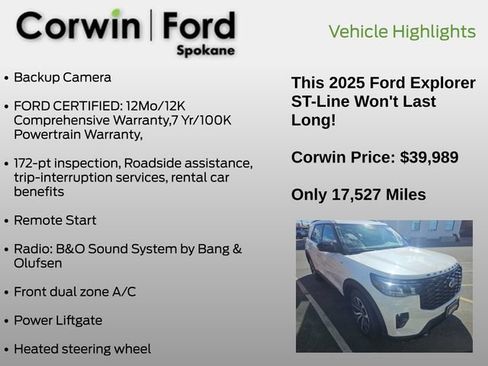 Used 2025 Ford Explorer ST-Line AWD/4WD image 6